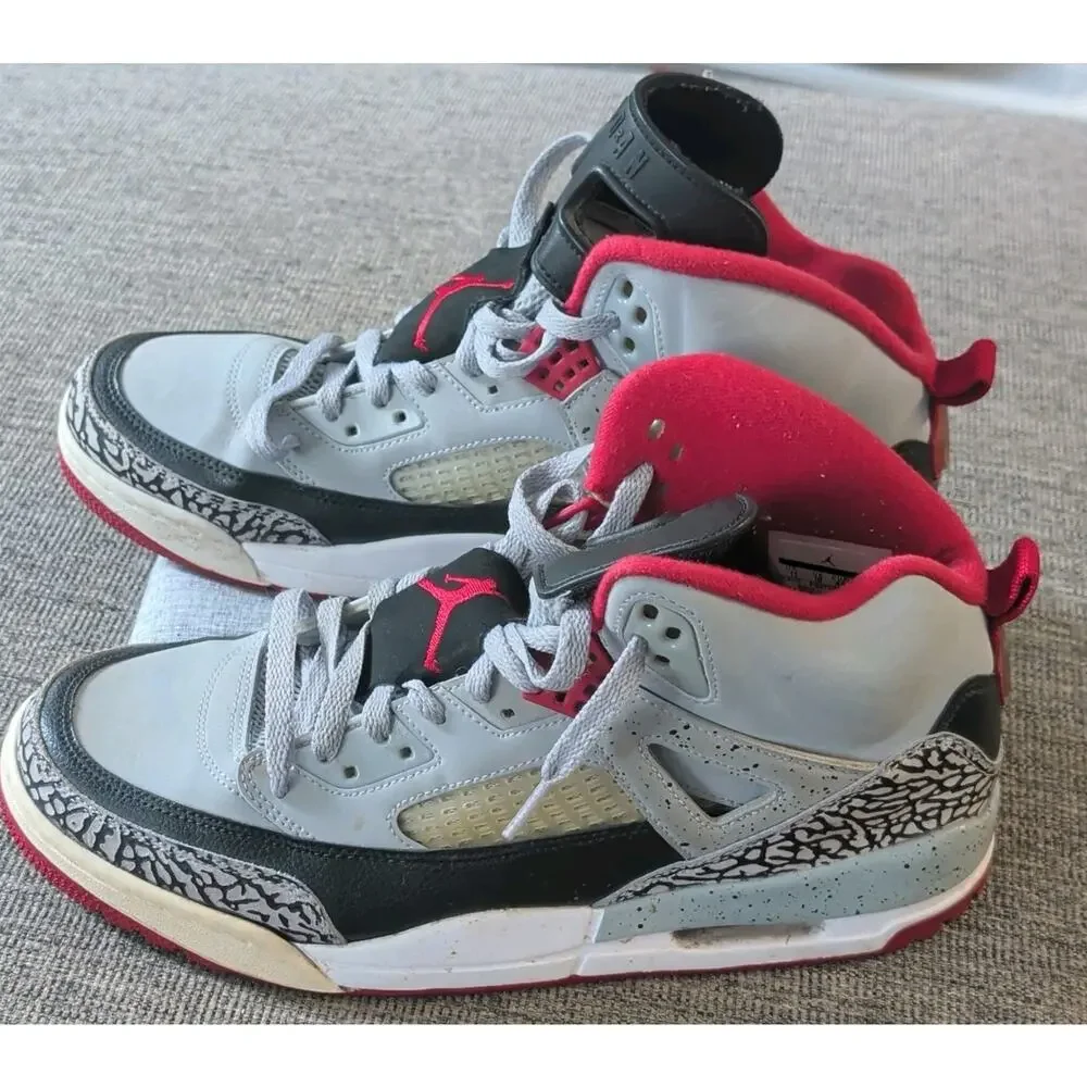 Air Jordan Spizike Wolf Grey Mens Size 11 Black Gym Red Retro Shoes 315371-003